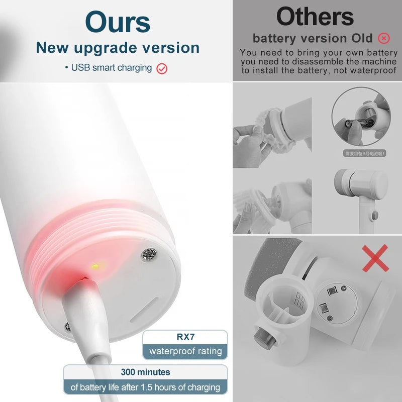 Escova Elétrica Multifuncional de Limpeza!