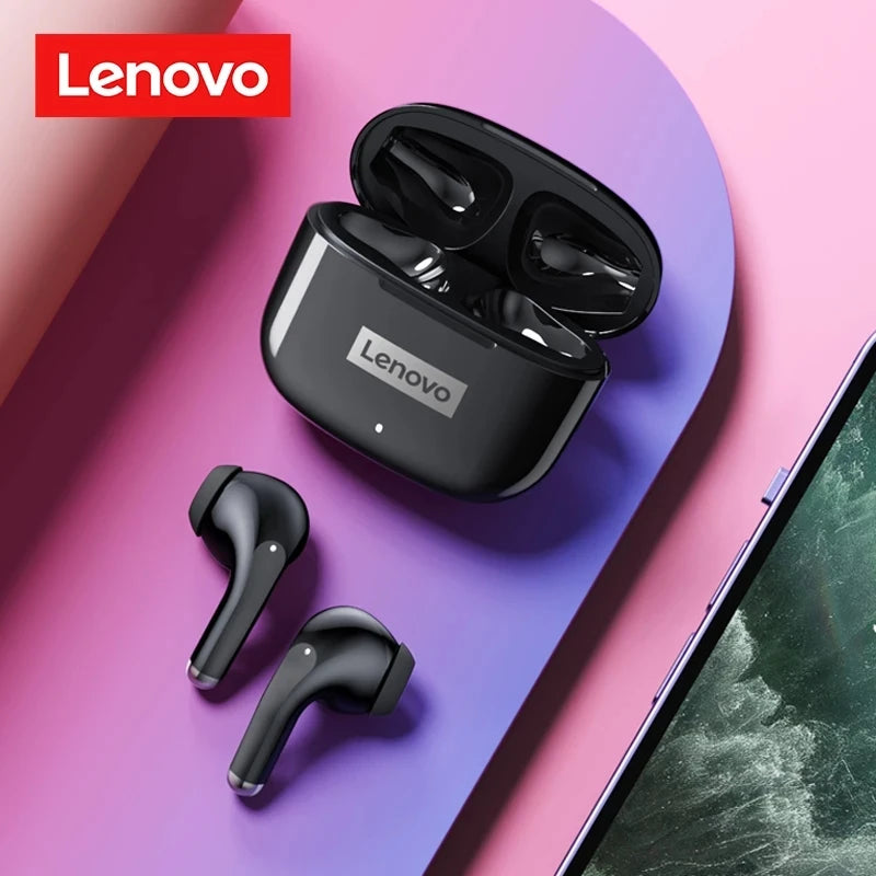 Fone de ouvido Lenovo LP40  Bluetooth 5.1 Wireless A Prova d'agua.