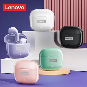 Fone de ouvido Lenovo LP40  Bluetooth 5.1 Wireless A Prova d'agua.